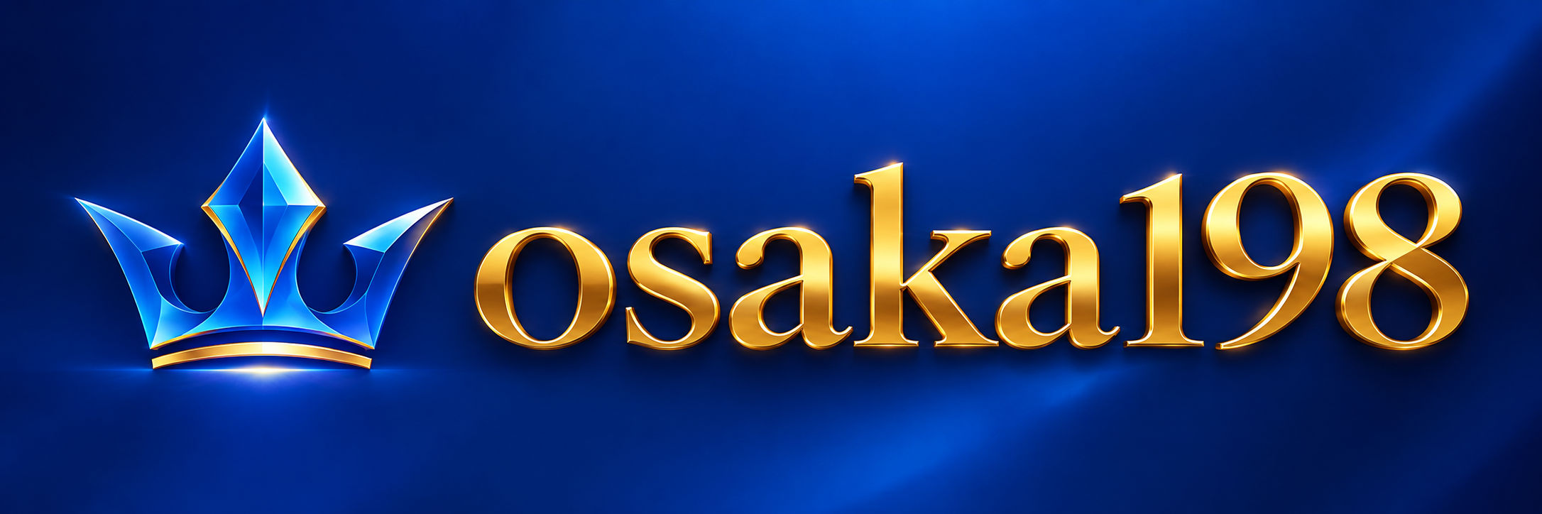 โลโก้ osaka198 สีน้ำเงินทอง